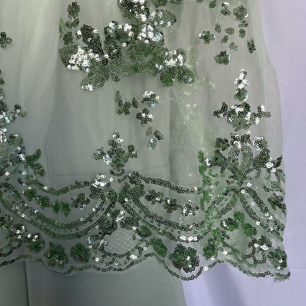 Sequin cape dress